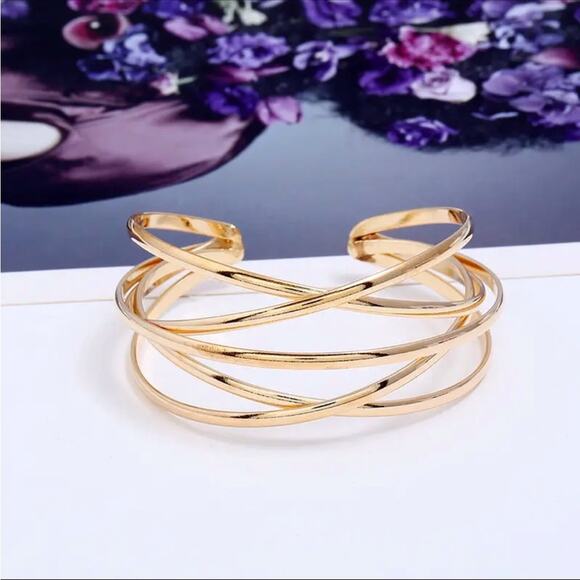 NEW NORDSTROM REVOLVE Mix Multi Slim Band Twisted Bracelet Bangle Cuff Jewelry - Picture 16 of 16
